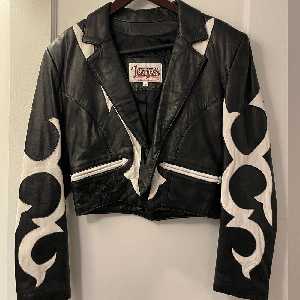 Vintage Diamond Leathers Biker Jacket